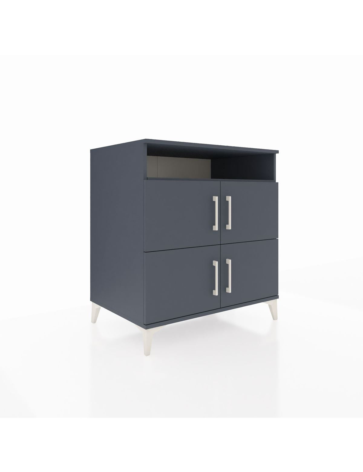 Kronos Şifonyer 4 Raflı 4 Kapaklı 88x59x96 Antrasit-Antrasit