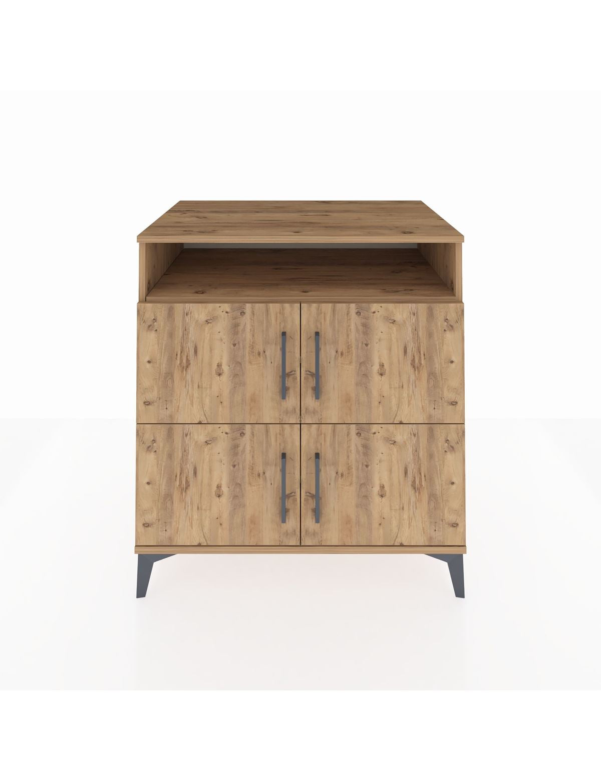 Kronos Şifonyer 4 Raflı 4 Kapaklı 88x59x96 Çam-Çam