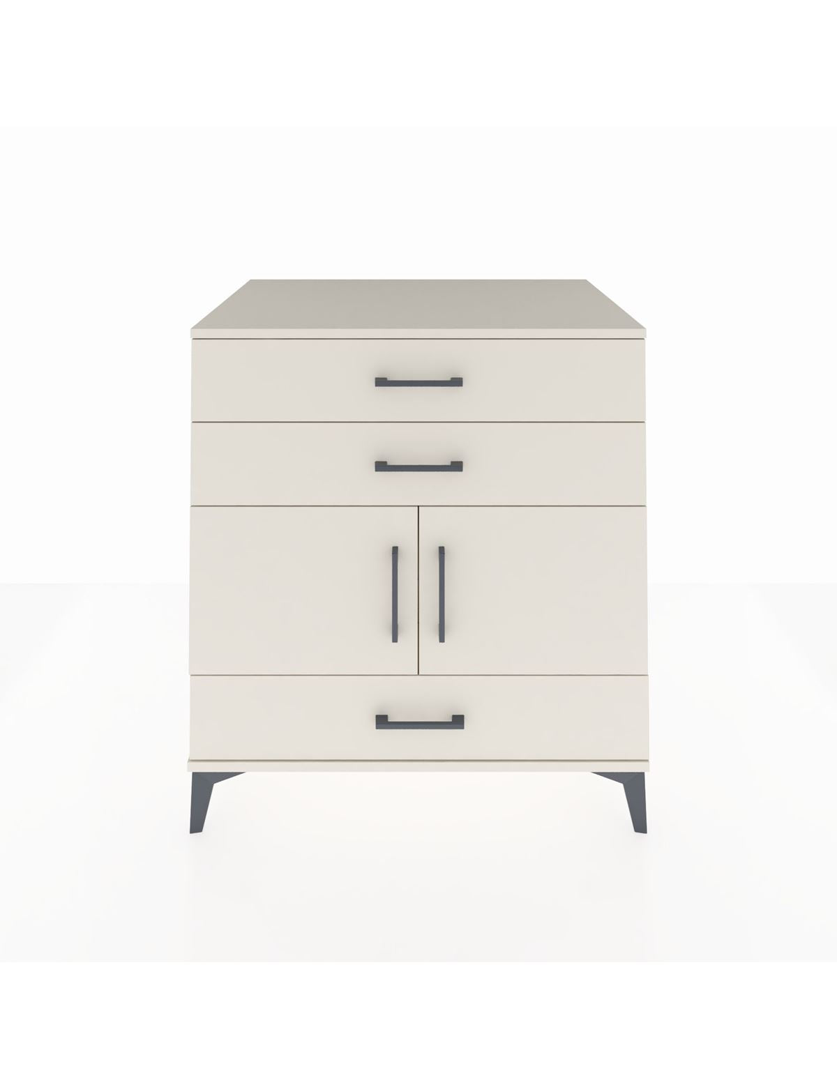 Kronos Şifonyer Tek Raflı 3 Çekmeceli 2 Kapaklı 88x59x96 Aytaşı-Aytaşı