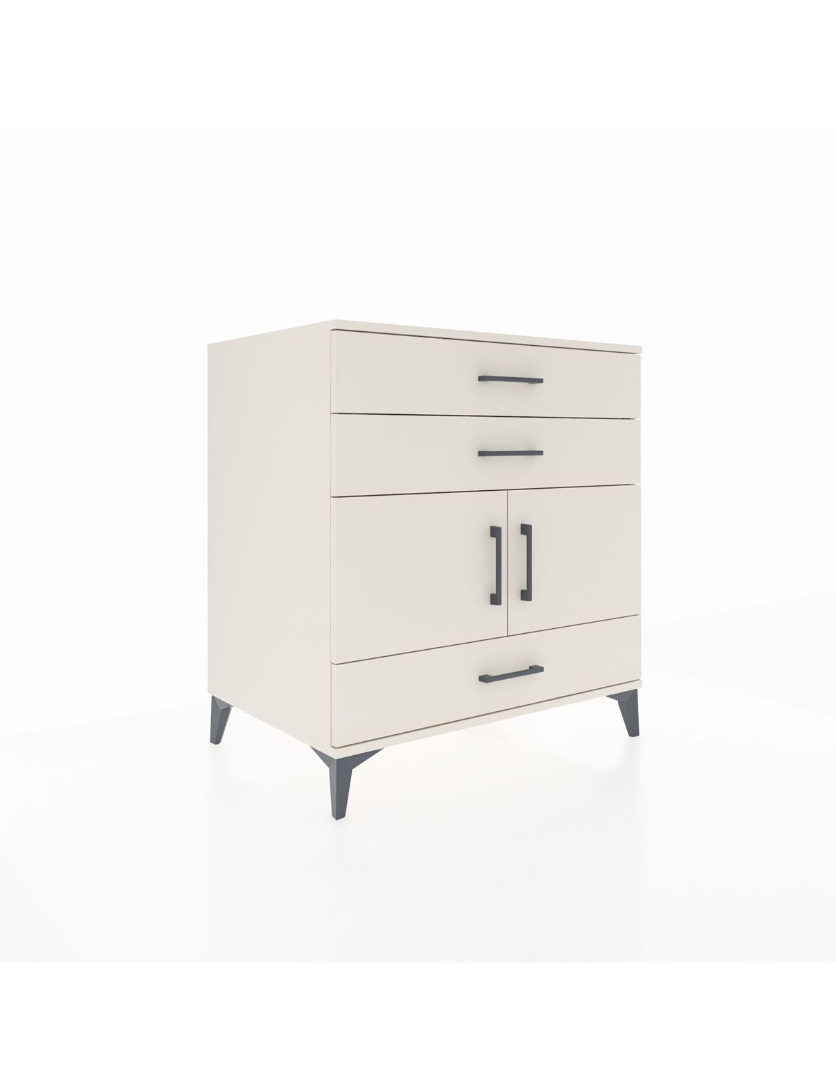 Kronos Şifonyer Tek Raflı 3 Çekmeceli 2 Kapaklı 88x59x96 Aytaşı-Aytaşı