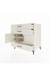 Kronos Şifonyer Tek Raflı 3 Çekmeceli 2 Kapaklı 88x59x96 Aytaşı-Aytaşı