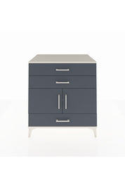 Kronos Şifonyer Tek Raflı 3 Çekmeceli 2 Kapaklı 88x59x96 Aytaşı-Antrasit