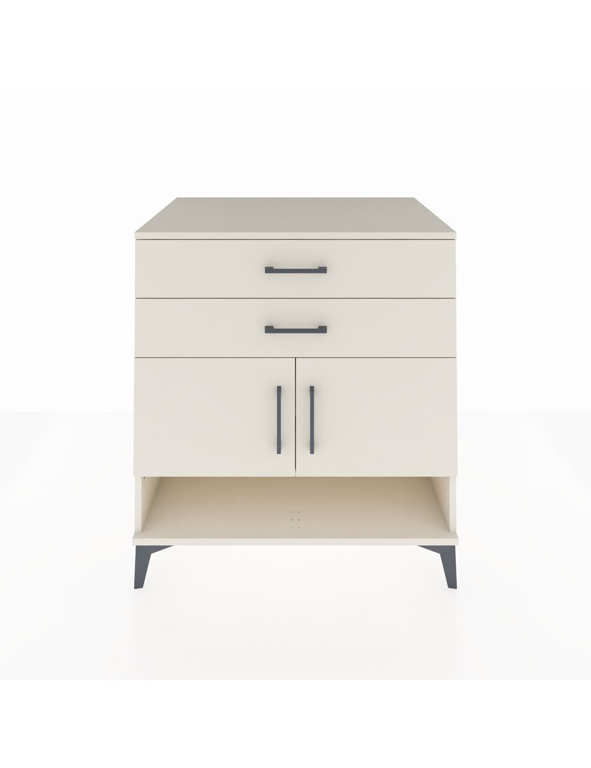 Kronos Şifonyer 2 Raflı 2 Çekmeceli 2 Kapaklı 88x59x96 Aytaşı-Aytaşı