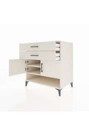 Kronos Şifonyer 2 Raflı 2 Çekmeceli 2 Kapaklı 88x59x96 Aytaşı-Aytaşı