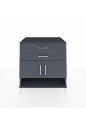 Kronos Şifonyer 2 Raflı 2 Çekmeceli 2 Kapaklı 88x59x96 Antrasit-Antrasit