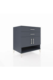 Kronos Şifonyer 2 Raflı 2 Çekmeceli 2 Kapaklı 88x59x96 Antrasit-Antrasit