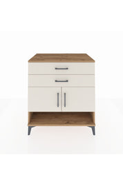 Kronos Şifonyer 2 Raflı 2 Çekmeceli 2 Kapaklı 88x59x96 Çam-Aytaşı