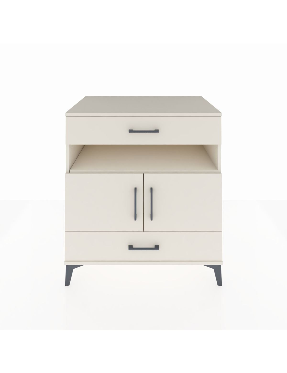 Kronos Şifonyer 2 Raflı 2 Çekmeceli 2 Kapaklı 88x59x96 Aytaşı-Aytaşı