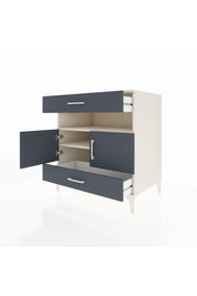 Kronos Şifonyer 2 Raflı 2 Çekmeceli 2 Kapaklı 88x59x96 Aytaşı-Antrasit