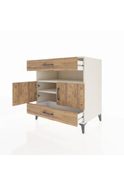 Kronos Şifonyer 2 Raflı 2 Çekmeceli 2 Kapaklı 88x59x96 Aytaşı-Çam