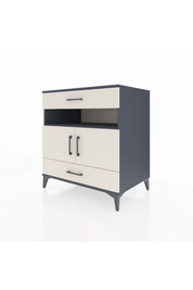 Kronos Şifonyer 2 Raflı 2 Çekmeceli 2 Kapaklı 88x59x96 Antrasit-Aytaşı