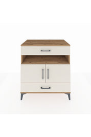 Kronos Şifonyer 2 Raflı 2 Çekmeceli 2 Kapaklı 88x59x96 Çam-Aytaşı