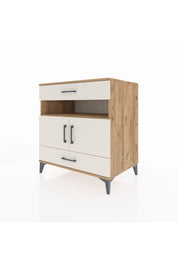 Kronos Şifonyer 2 Raflı 2 Çekmeceli 2 Kapaklı 88x59x96 Çam-Aytaşı