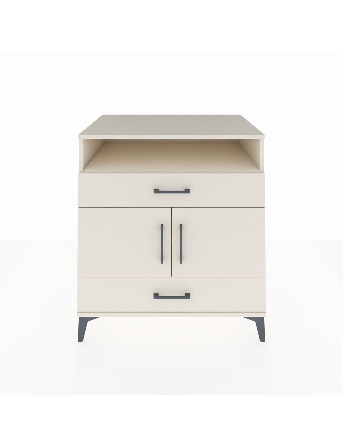 Kronos Şifonyer 2 Raflı 2 Çekmeceli 2 Kapaklı 88x59x96 Aytaşı-Aytaşı