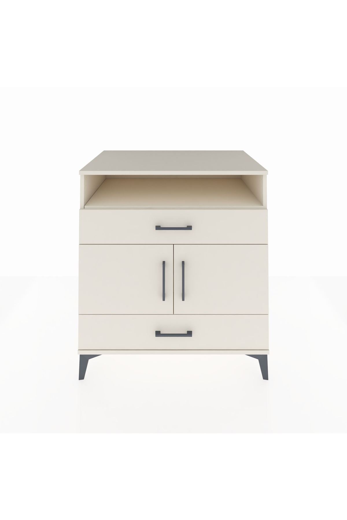 Kronos Şifonyer 2 Raflı 2 Çekmeceli 2 Kapaklı 88x59x96 Aytaşı-Aytaşı