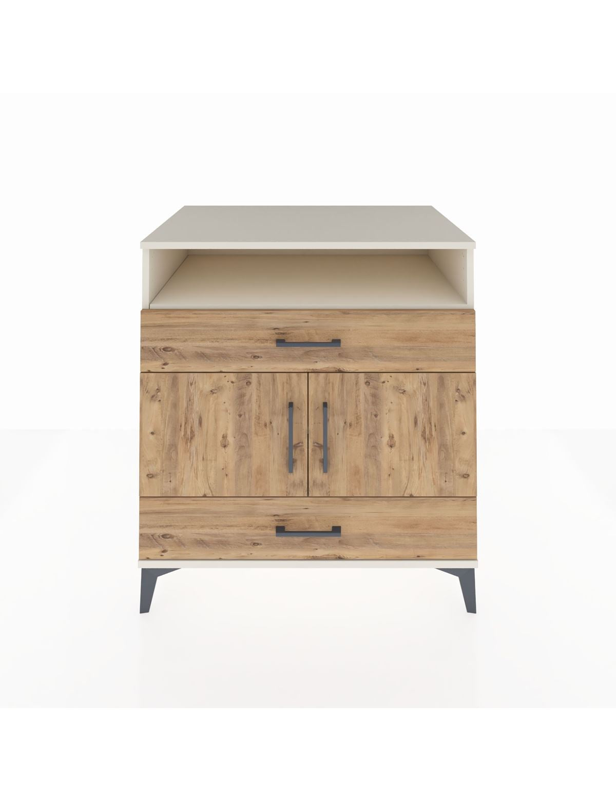 Kronos Şifonyer 2 Raflı 2 Çekmeceli 2 Kapaklı 88x59x96 Aytaşı-Çam