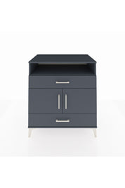 Kronos Şifonyer 2 Raflı 2 Çekmeceli 2 Kapaklı 88x59x96 Antrasit-Antrasit