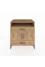 Kronos Şifonyer 2 Raflı 2 Çekmeceli 2 Kapaklı 88x59x96 Çam-Çam