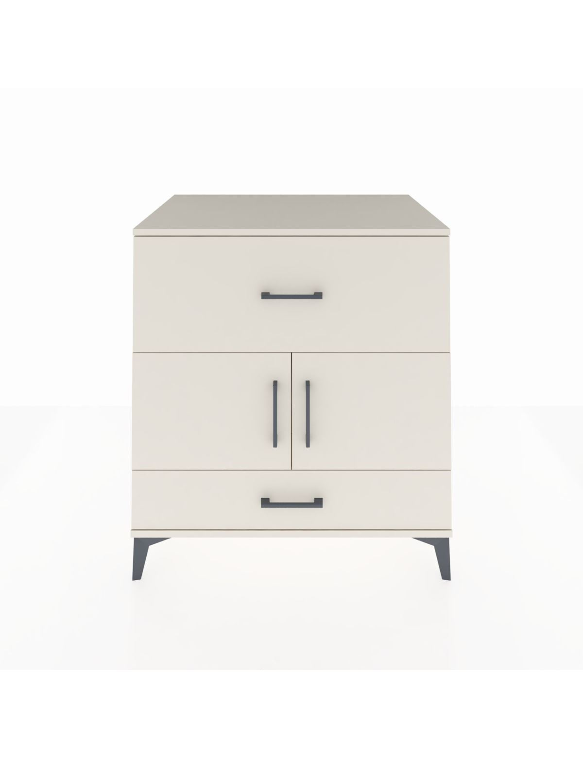 Kronos Şifonyer Tek Raflı 2 Çekmeceli 2 Kapaklı 88x59x96 Aytaşı-Aytaşı