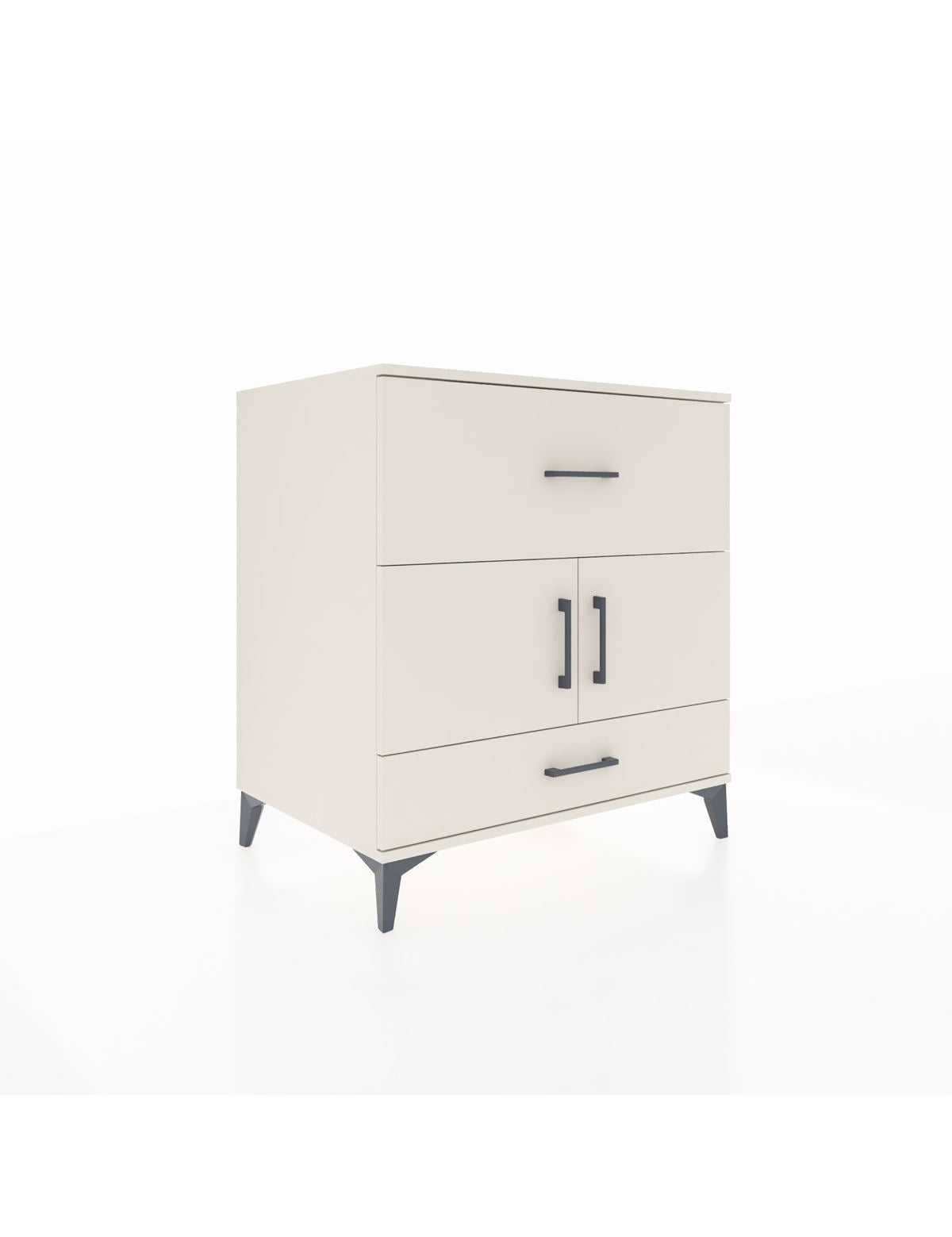 Kronos Şifonyer Tek Raflı 2 Çekmeceli 2 Kapaklı 88x59x96 Aytaşı-Aytaşı