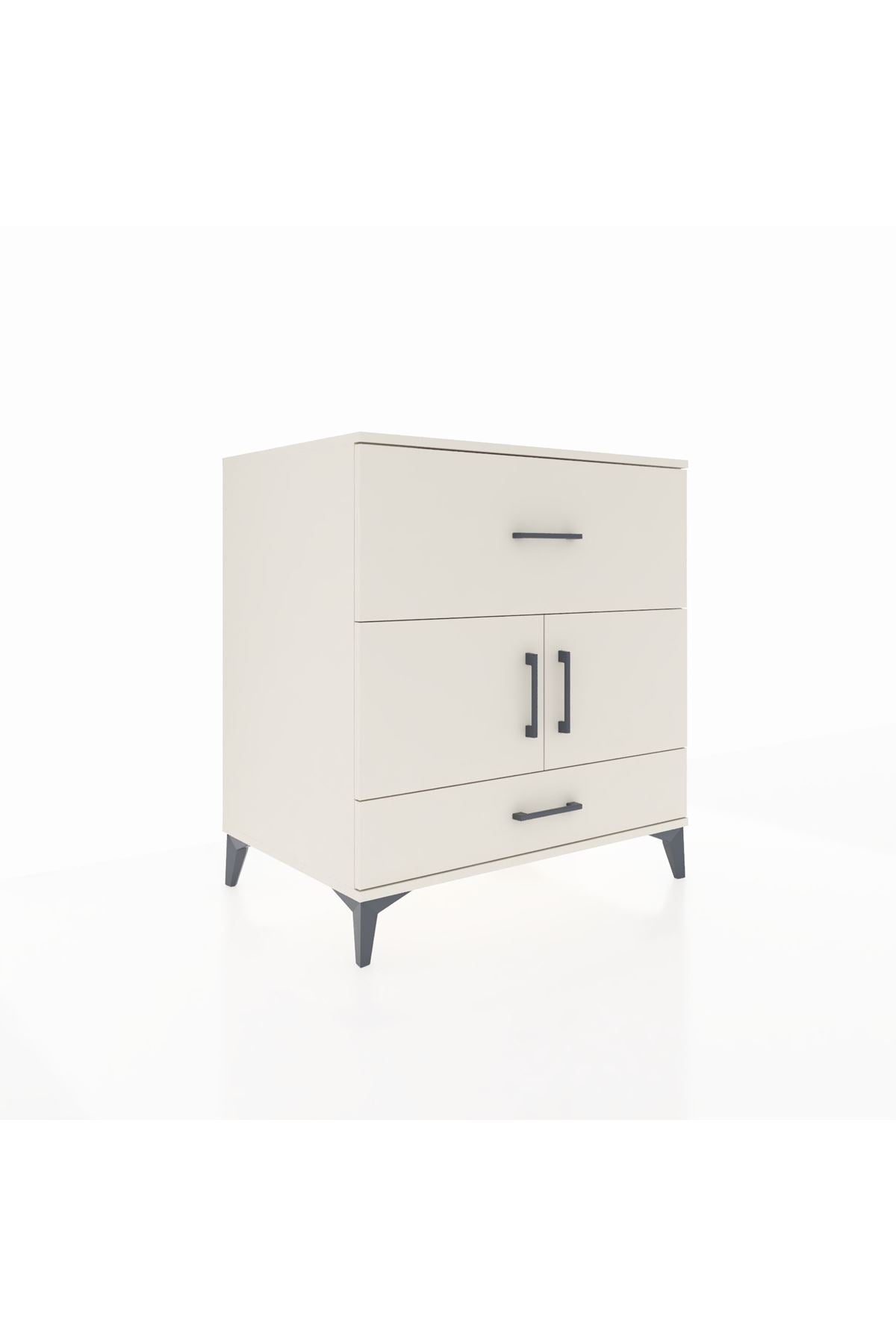 Kronos Şifonyer Tek Raflı 2 Çekmeceli 2 Kapaklı 88x59x96 Aytaşı-Aytaşı