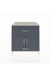 Kronos Şifonyer Tek Raflı 2 Çekmeceli 2 Kapaklı 88x59x96 Aytaşı-Antrasit