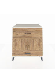 Kronos Şifonyer Tek Raflı 2 Çekmeceli 2 Kapaklı 88x59x96 Aytaşı-Çam