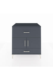 Kronos Şifonyer Tek Raflı 2 Çekmeceli 2 Kapaklı 88x59x96 Antrasit-Antrasit
