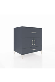 Kronos Şifonyer Tek Raflı 2 Çekmeceli 2 Kapaklı 88x59x96 Antrasit-Antrasit