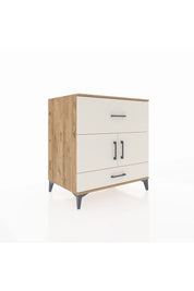 Kronos Şifonyer Tek Raflı 2 Çekmeceli 2 Kapaklı 88x59x96 Çam-Aytaşı