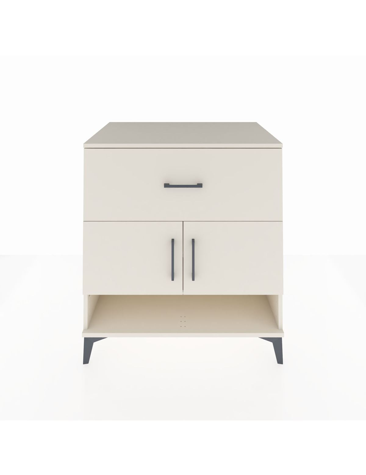 Kronos Şifonyer 2 Raflı Tek Çekmeceli 2 Kapaklı 88x59x96 Aytaşı-Aytaşı