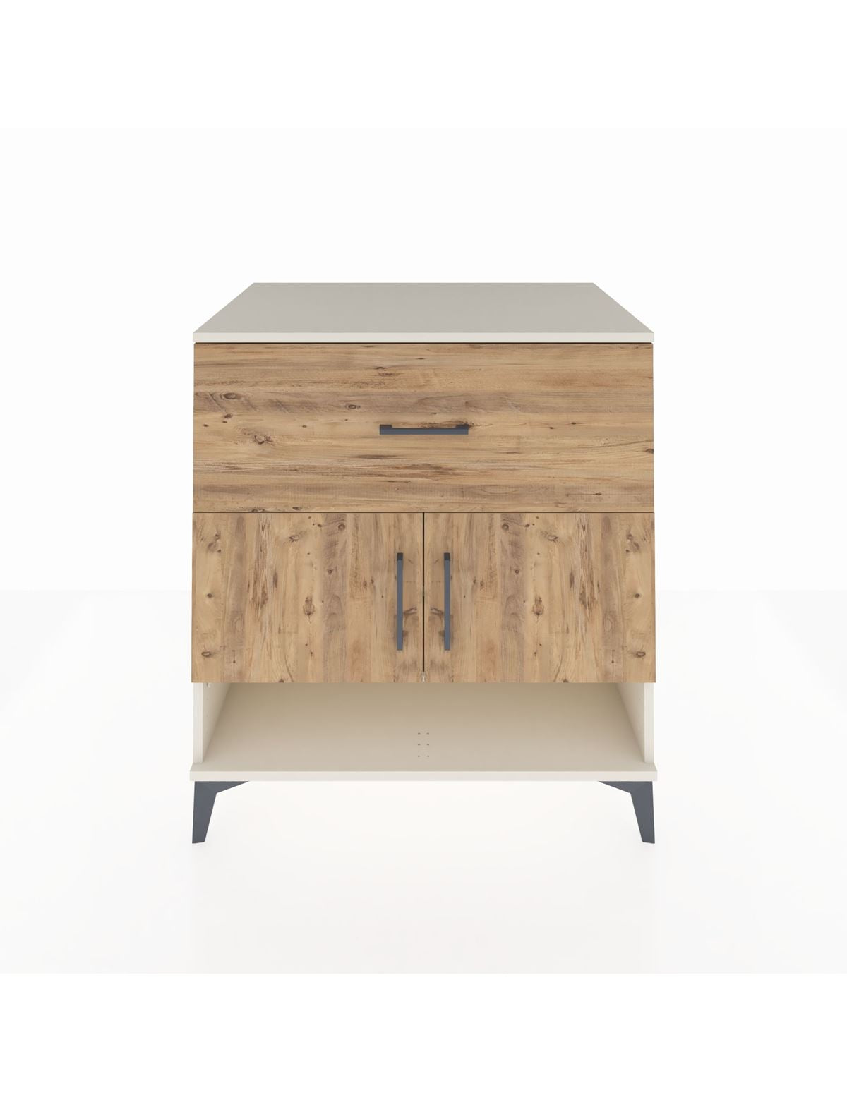 Kronos Şifonyer 2 Raflı Tek Çekmeceli 2 Kapaklı 88x59x96 Aytaşı-Çam