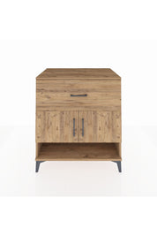 Kronos Şifonyer 2 Raflı Tek Çekmeceli 2 Kapaklı 88x59x96 Çam-Çam