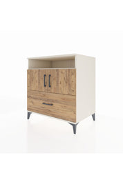 Kronos Şifonyer 3 Raflı Tek Çekmeceli 2 Kapaklı 88x59x96 Aytaşı-Çam