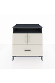 Kronos Şifonyer 3 Raflı Tek Çekmeceli 2 Kapaklı 88x59x96 Antrasit-Aytaşı