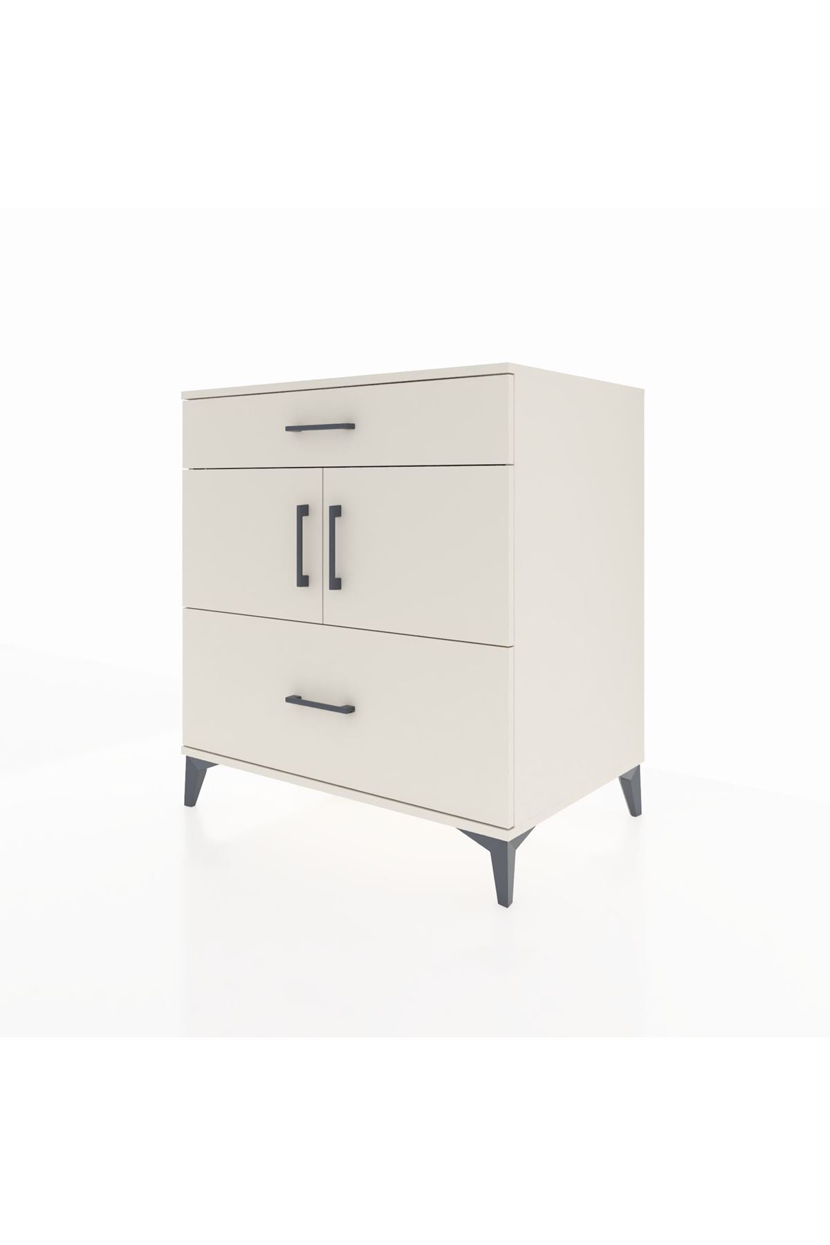 Kronos Şifonyer 2 Raflı 2 Çekmeceli 2 Kapaklı 88x59x96 Aytaşı-Aytaşı