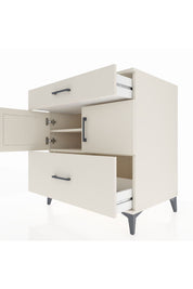 Kronos Şifonyer 2 Raflı 2 Çekmeceli 2 Kapaklı 88x59x96 Aytaşı-Aytaşı