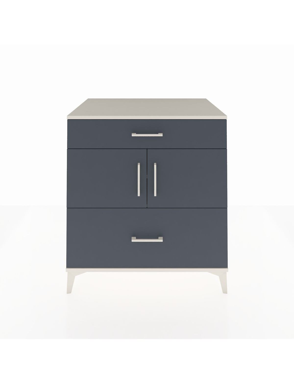 Kronos Şifonyer 2 Raflı 2 Çekmeceli 2 Kapaklı 88x59x96 Aytaşı-Antrasit