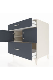 Kronos Şifonyer 2 Raflı 2 Çekmeceli 2 Kapaklı 88x59x96 Aytaşı-Antrasit