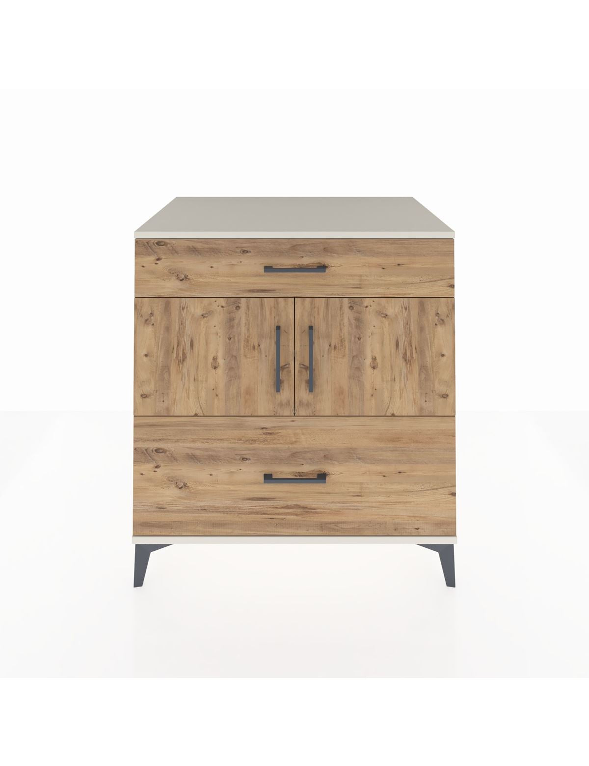 Kronos Şifonyer 2 Raflı 2 Çekmeceli 2 Kapaklı 88x59x96 Aytaşı-Çam