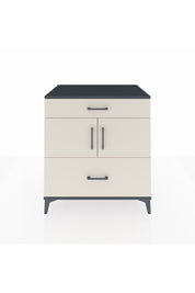 Kronos Şifonyer 2 Raflı 2 Çekmeceli 2 Kapaklı 88x59x96 Antrasit-Aytaşı