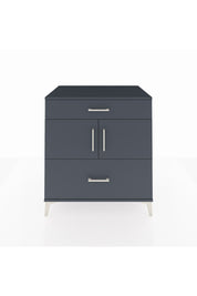 Kronos Şifonyer 2 Raflı 2 Çekmeceli 2 Kapaklı 88x59x96 Antrasit-Antrasit