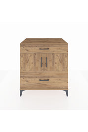 Kronos Şifonyer 2 Raflı 2 Çekmeceli 2 Kapaklı 88x59x96 Çam-Çam