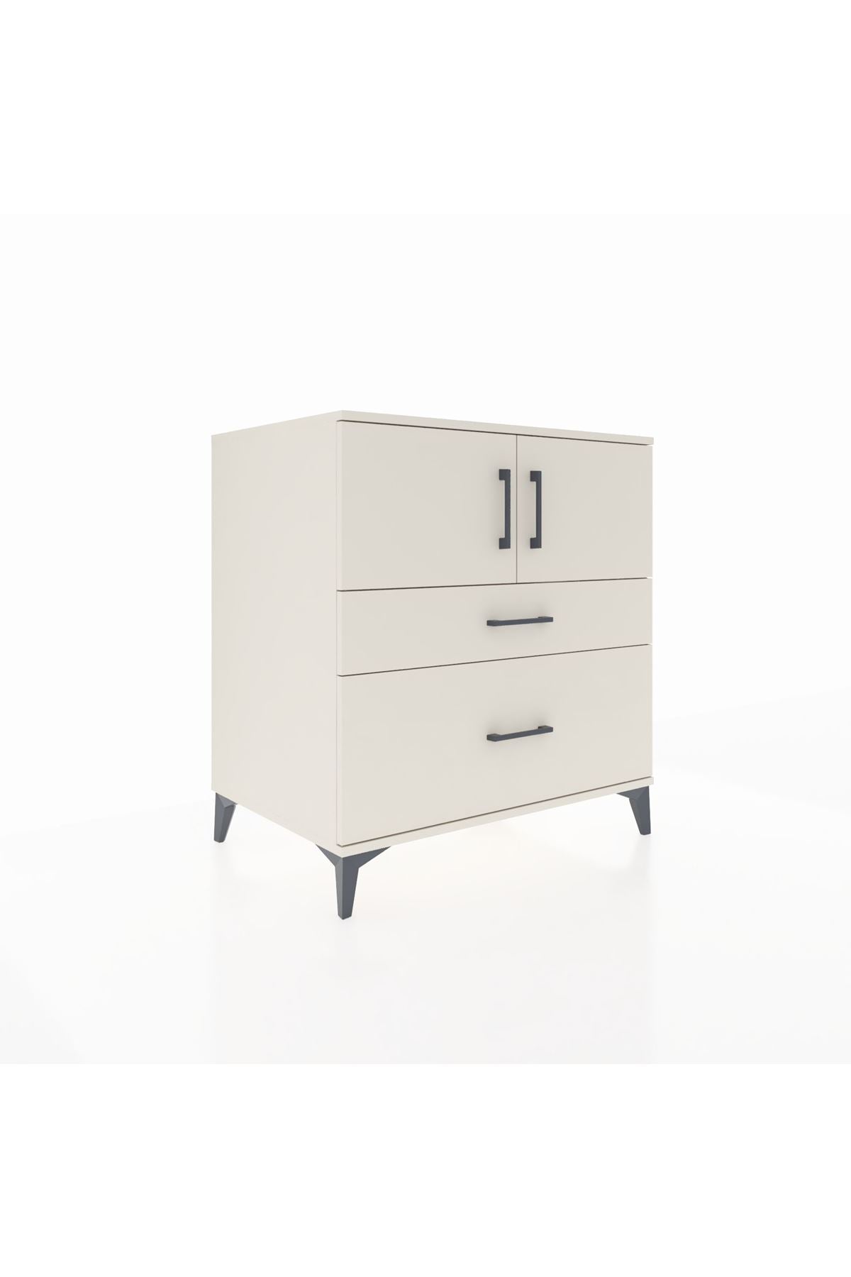 Kronos Şifonyer 2 Raflı 2 Çekmeceli 2 Kapaklı 88x59x96 Aytaşı-Aytaşı