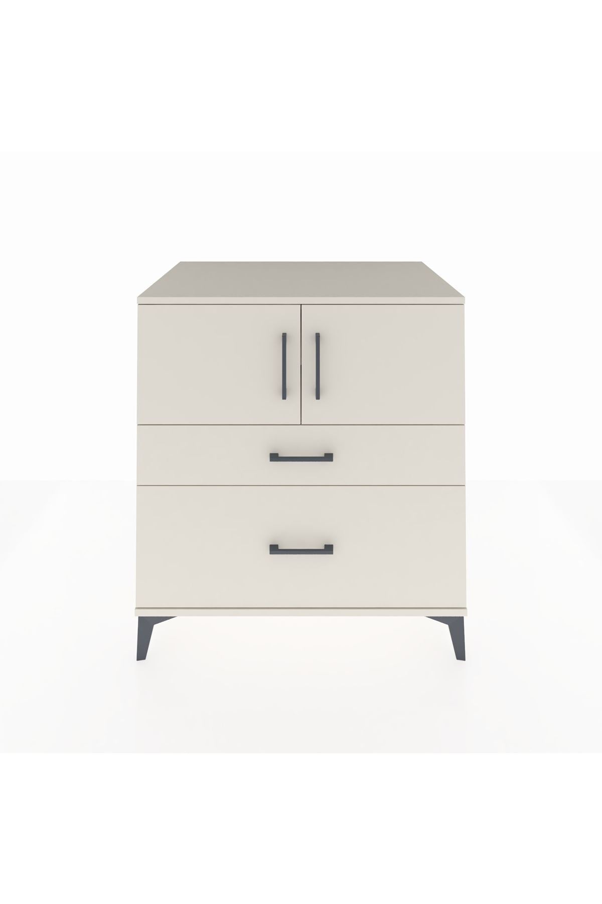 Kronos Şifonyer 2 Raflı 2 Çekmeceli 2 Kapaklı 88x59x96 Aytaşı-Aytaşı