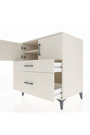 Kronos Şifonyer 2 Raflı 2 Çekmeceli 2 Kapaklı 88x59x96 Aytaşı-Aytaşı