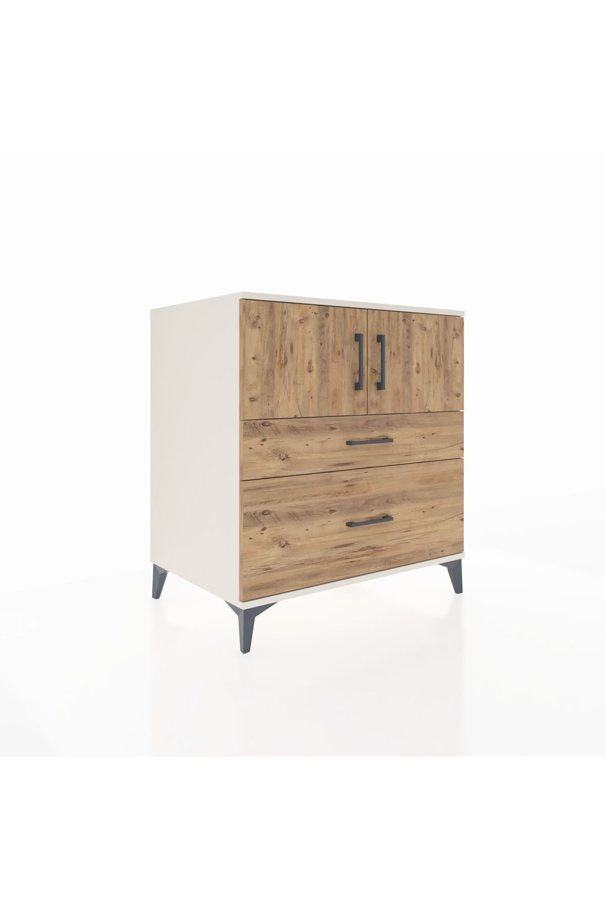 Kronos Şifonyer 2 Raflı 2 Çekmeceli 2 Kapaklı 88x59x96 Aytaşı-Çam