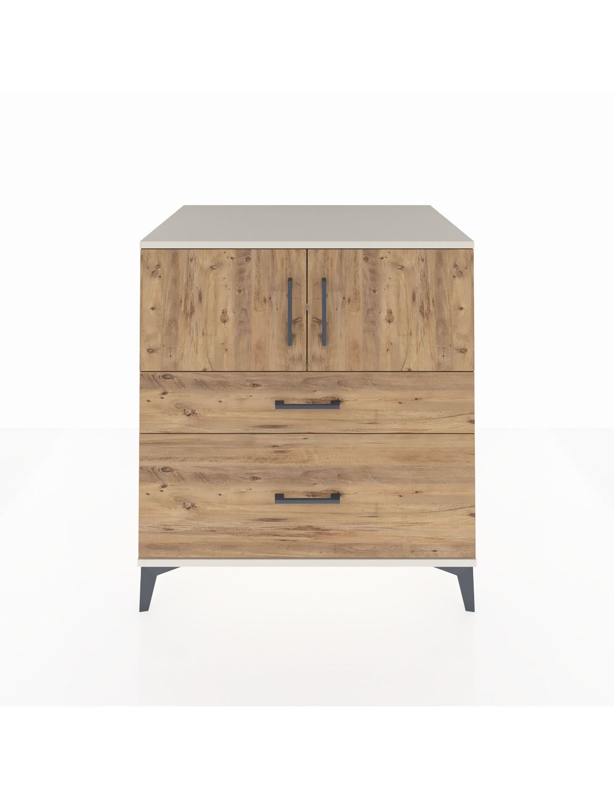 Kronos Şifonyer 2 Raflı 2 Çekmeceli 2 Kapaklı 88x59x96 Aytaşı-Çam