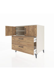 Kronos Şifonyer 2 Raflı 2 Çekmeceli 2 Kapaklı 88x59x96 Aytaşı-Çam