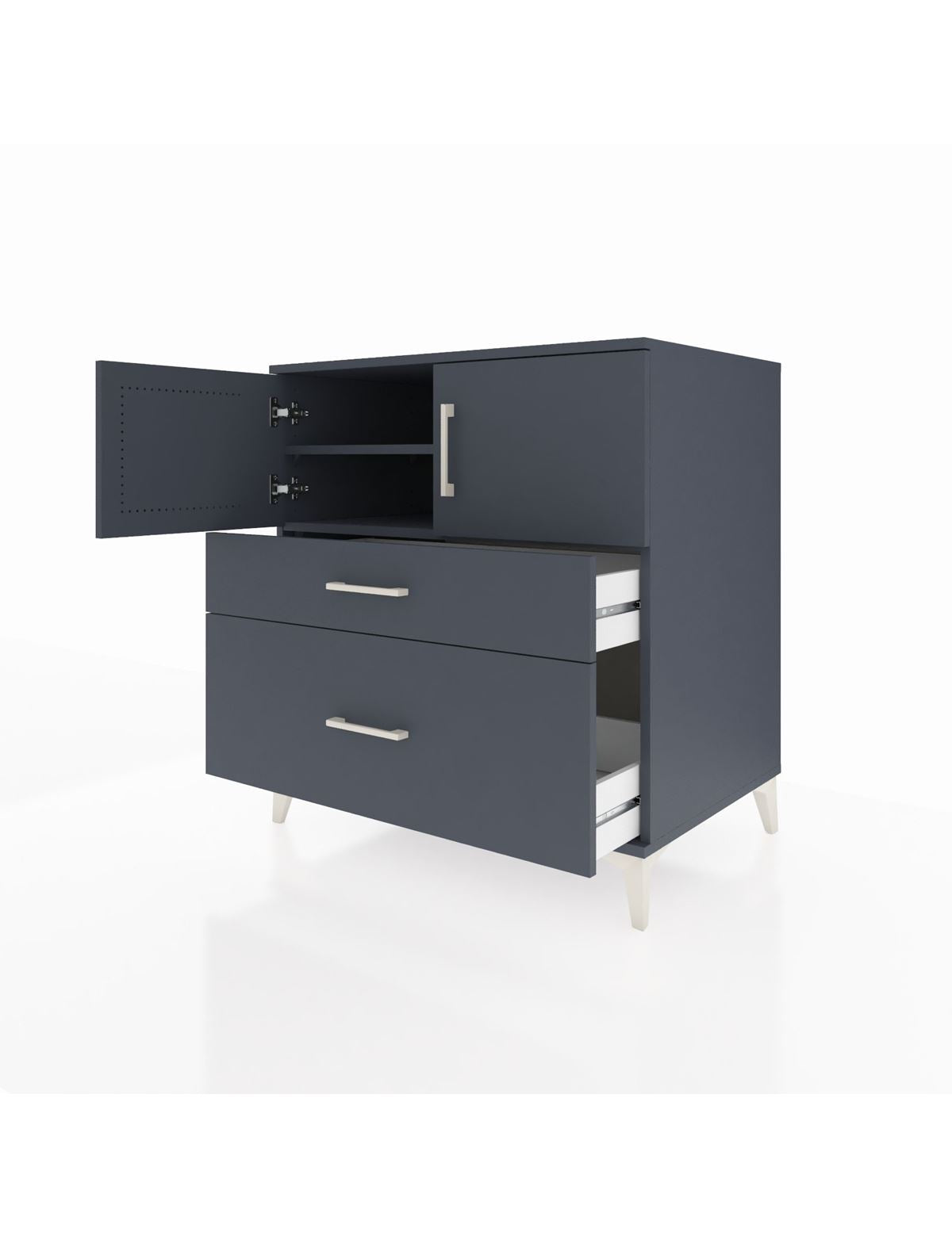 Kronos Şifonyer 2 Raflı 2 Çekmeceli 2 Kapaklı 88x59x96 - S70M053V5C